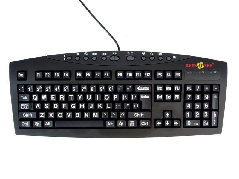 Keys-U-See Billentyűzet - fekete