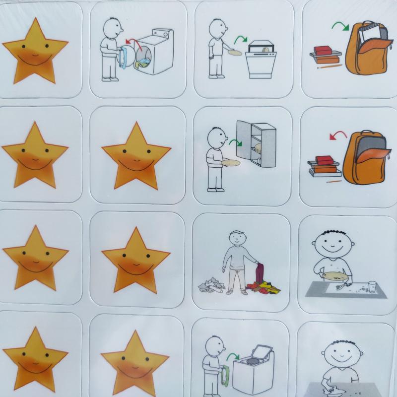 Mágneses piktogram készlet jutalmazáshoz, motivációhoz