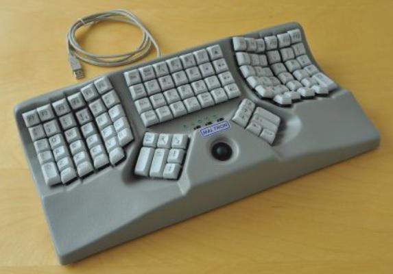 Maltron 3D keyboard with integral mouse