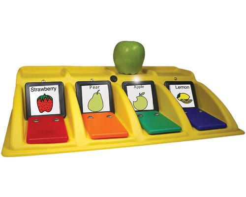 Négy rekeszes szkennelő kommunikátor