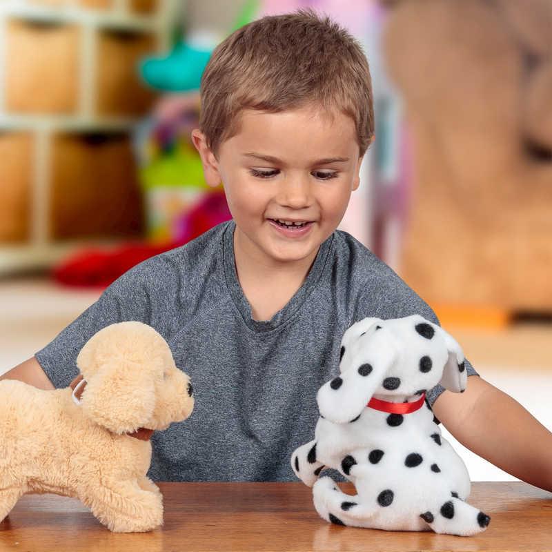 Plüss kutyus - kapcsolóval működtethető plüss játék