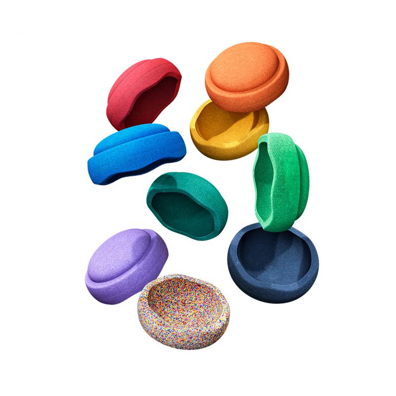 Stapelstein Szivárványos Egyensúly Lépőkő Készlet (9 db/szett)