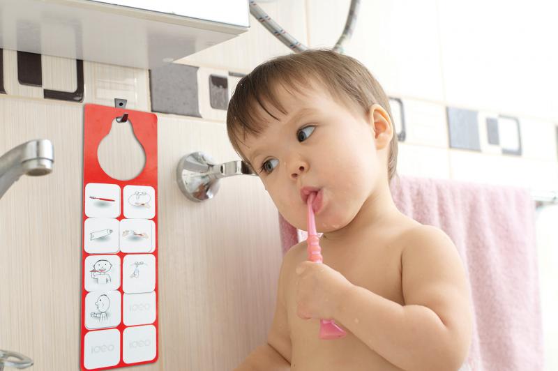 Tanulok fogat mosni! - rajzos, mágneses folyamatábra fogmosáshoz