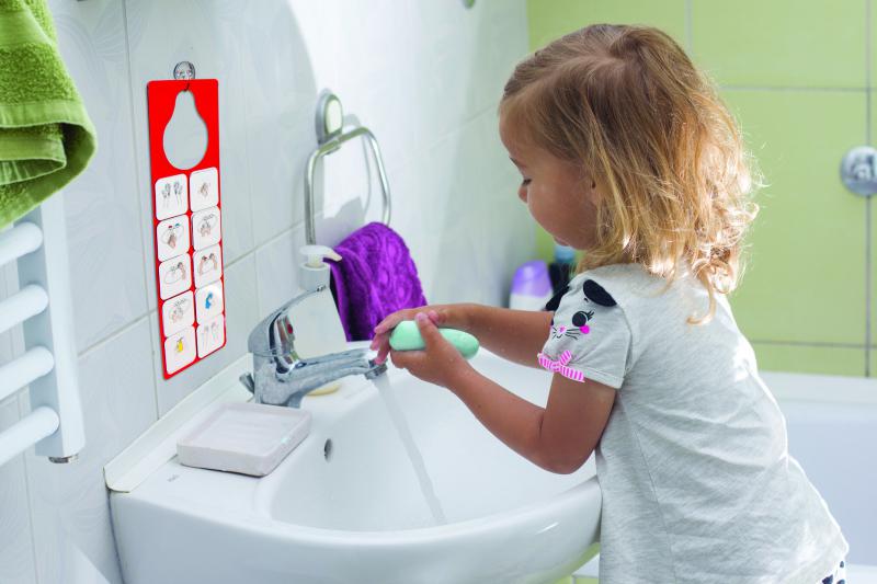 Tanulok kezet mosni! - rajzos, mágneses folyamatábra kézmosáshoz