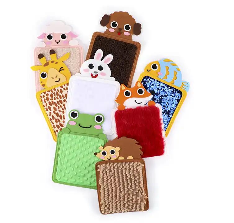 Tapintható állatos szőnyeg készlet (8 db/szett)