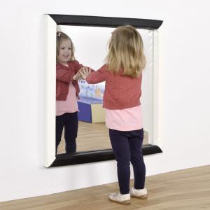 Biztonságos gyermek tükör puha kerettel (nagy)