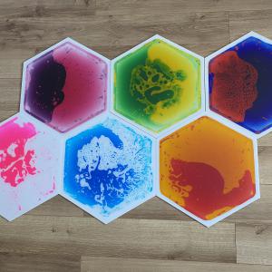 Folyékony Padlólap Hexagon