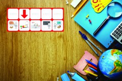 Mágneses Piktogram Készlet, Iskolai