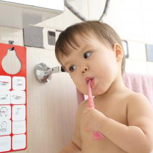 Tanulok fogat mosni! - rajzos, mágneses folyamatábra fogmosáshoz