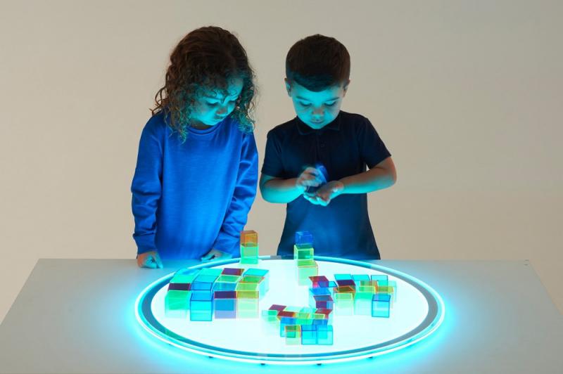 Világító panel kerek - színváltó