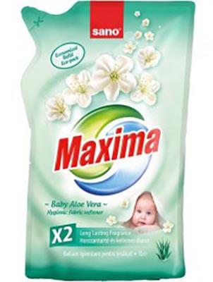 Sano Maxima illatosított öblítő Baby aloe vera  Utántöltő 1 l