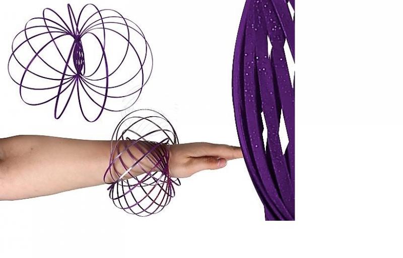 magic ring, flow ring lila glitteres