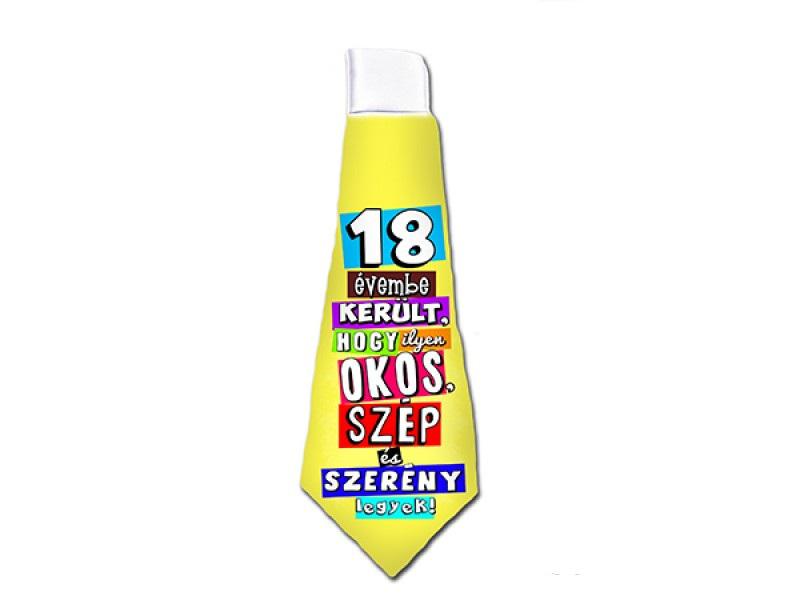 nyakkendő 18. születésnapra színes