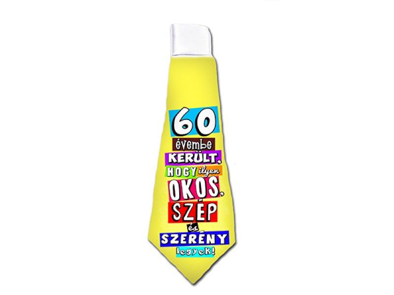 nyakkendő 60.születésnapra színes