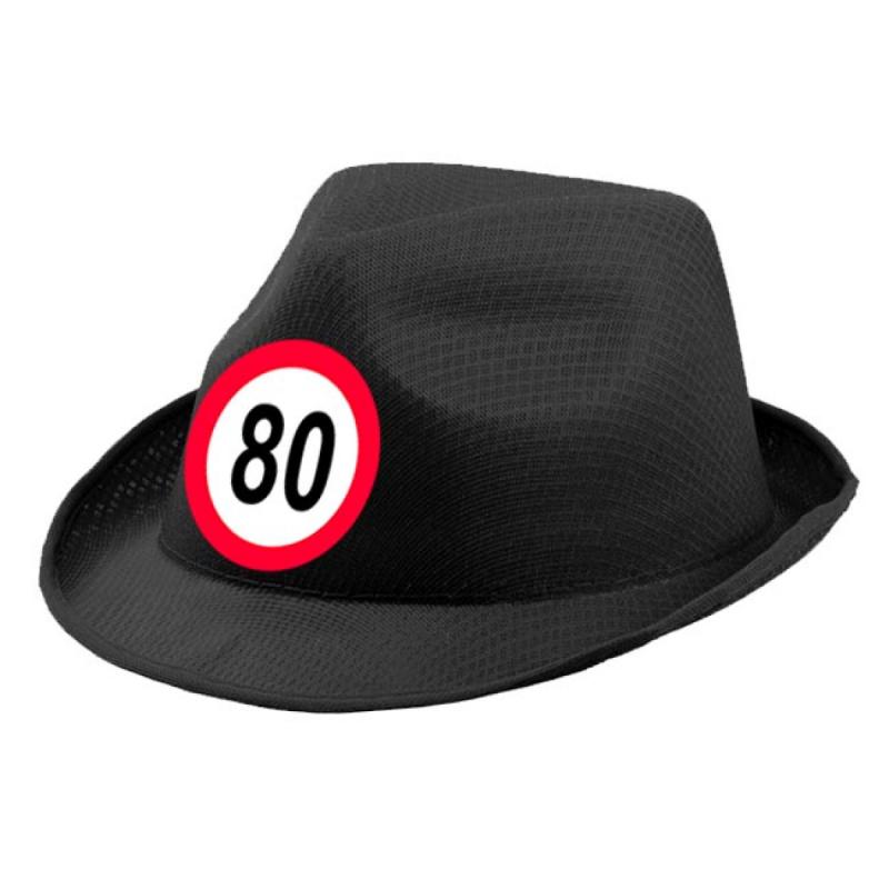 parti kalap 80. születésnapra fekete