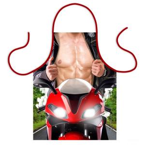 vicces szexi férfi kötény motoros piros