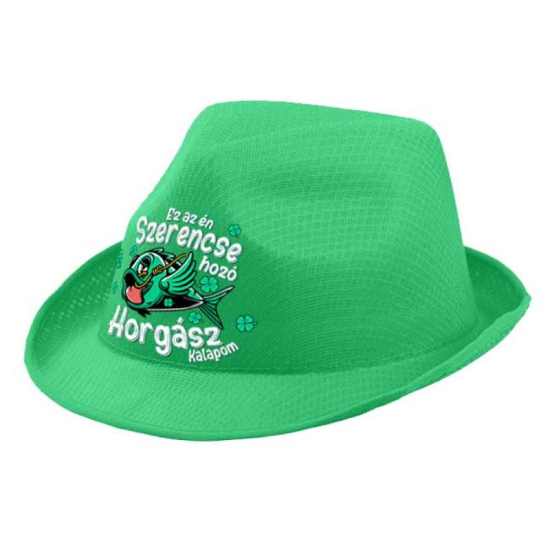vicces parti kalap horgász zöld