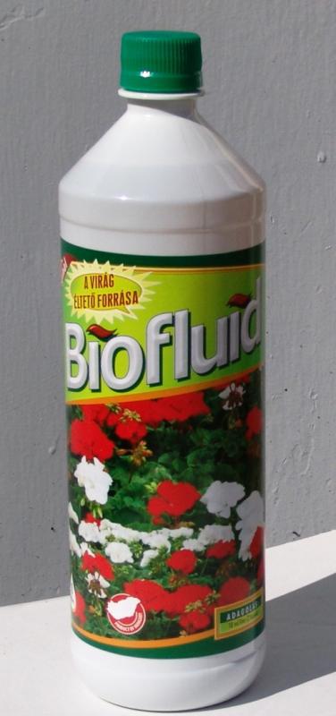 BioFluid balkonnövény- és muskátli bio tápoldat 1 liter