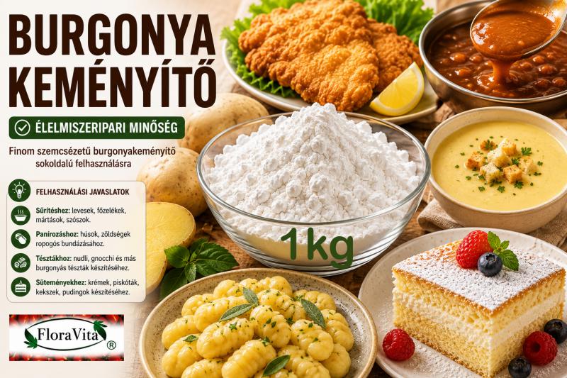 Burgonyakeményítő élelmiszeripari 1kg