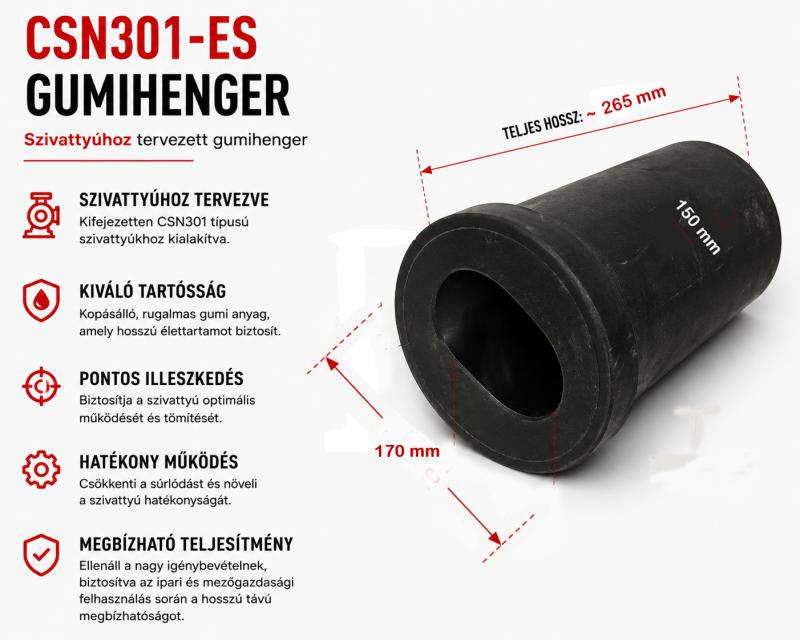 CsN 301 -es gumihenger
