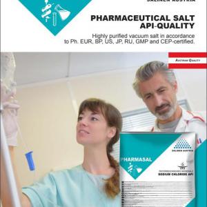 99,97 %-os tiszta só NaCl 25 kg-os patika tisztaságú konyhasó. Vákuumsó. PHARMASAL API Salinen.