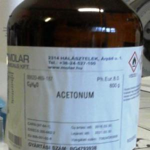 Aceton 99,94%-os gyógyszerkönyvi minőségű acetonum 1000 ml