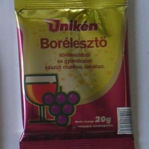 Borélesztő 20 g-os vörösborhoz, gyümölcshöz. Saccharomyces cerevisiae.