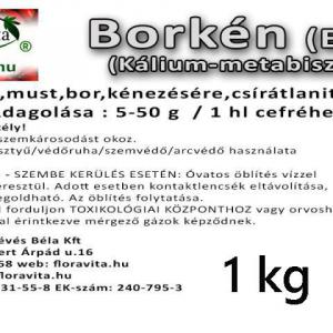 Borkén Agroterm 1kg FloraVita Kálium-metabiszulfit