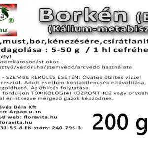Borkén Agroterm 200 g FloraVita Kálium-metabiszulfit