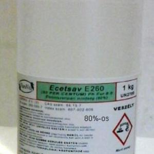 Ecetsav élelmiszeripari 80%-os 1 kg