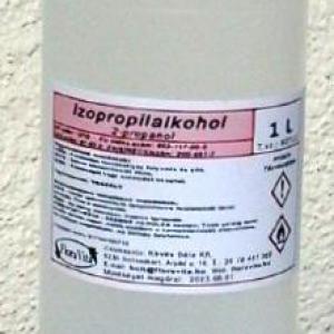 Izopropil alkohol 1000 ml 100%-os PURISS /tiszta/ minőségű IPA (ár/db)