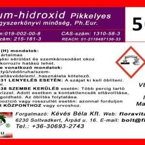 Kálium-hidroxid 500g, gyógyszerkönyvi pikkelyes KOH min. 90% /Lúgkő/