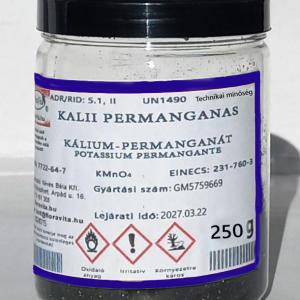 Kálium-permanganát 99,54%-os kristályos. 250 g.
