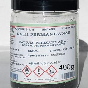 KÁLIUM-PERMANGANÁT GYÓGYSZERKÖNYVI MINŐSÉG 400g