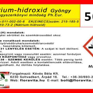Nátrium-hidroxid 500g, gyógyszerkönyvi mikrogyöngy NaOH  min. 98% /Lúgkő/