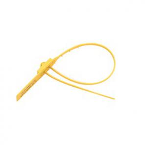 Plomba. Biztonsági fémbetétes sorszámozott dupla befűzős. 40 cm, szálhossz 33 cm.