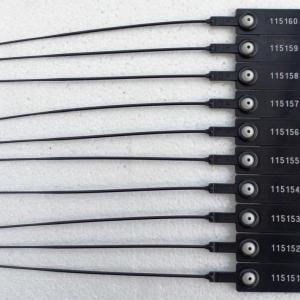 Plomba. Fémbetétes sorszámozott biztonsági 155 mm, szálhossz