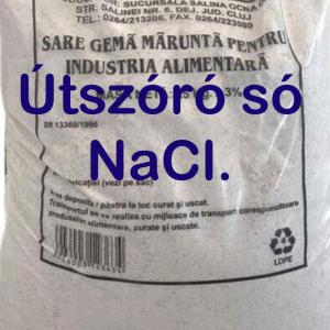 Útszóró só. Natrium-Klorid 25 kg-os 100 %-os NaCl. Konyha só