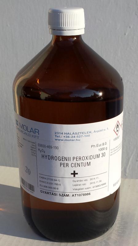 Hidrogén-peroxid 30 %  gyógyszerkönyvi  1000 g