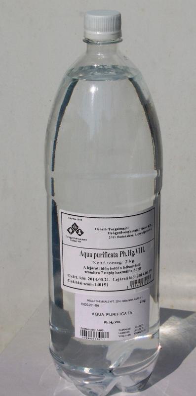 Ionmentes desztillált víz 2 literes Gyógyszerkönyvi ioncserélt víz