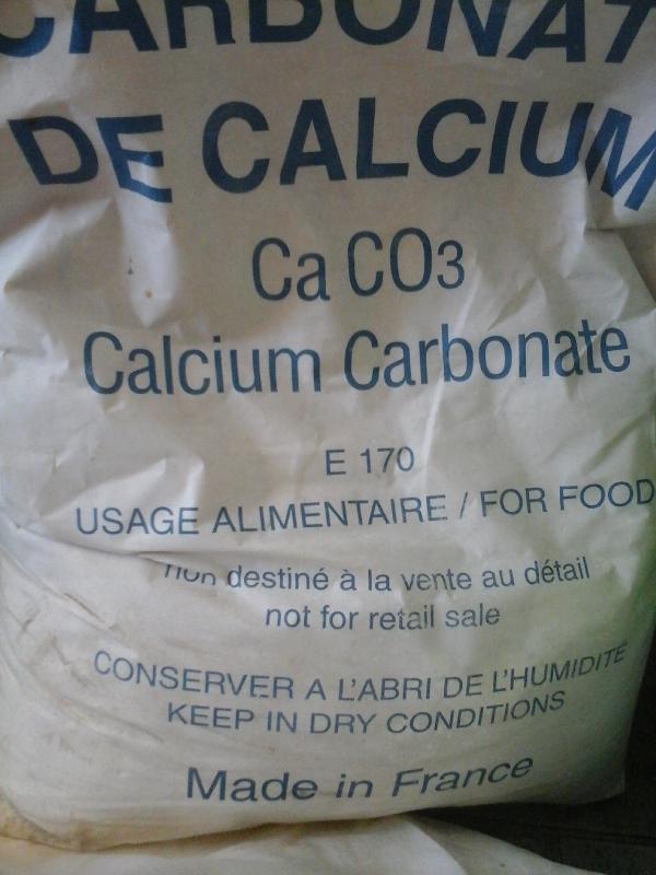 Kalcium-karbonát Szénsavas mész 25 kg os zsákban ár/1 kg Élelmiszeripari.