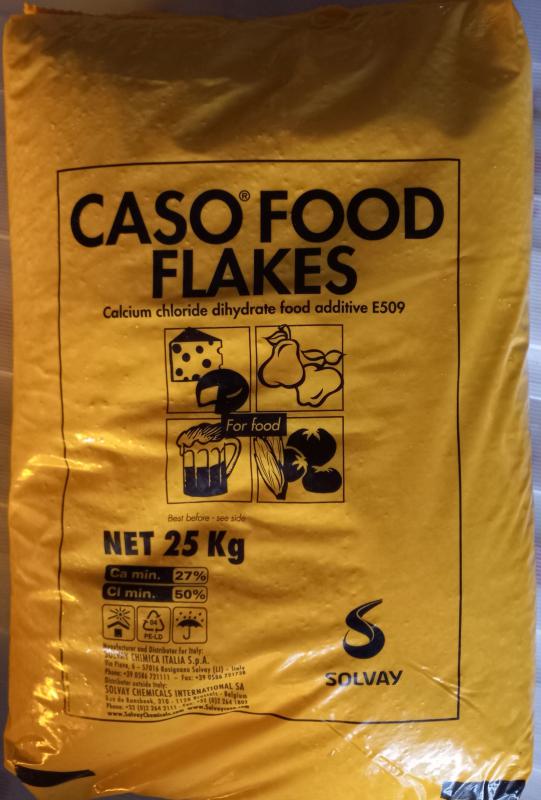 Kalcium-Klorid 25 kg-os 100 %-os élelmiszeripari CaCl2·2H2O (ár/kg)