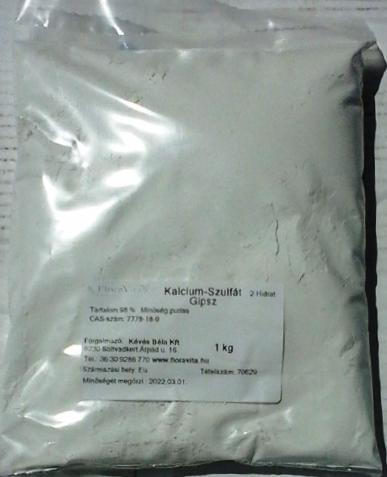 Kalcium-Szulfát (gipsz) puris s. minőség 1 kg
