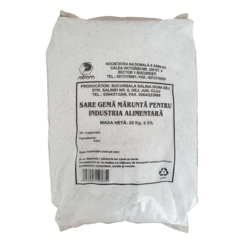 Kősó 25 kg-os zsákban. Désaknai sóbányából adalékmentes asztali tiszta kezeletlen só. NaCl.