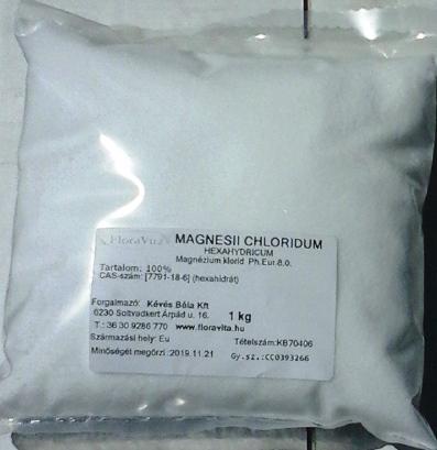 Magnézium-Klorid 6-Hidrát 1 kg Ph.Eur 9.0 minőség