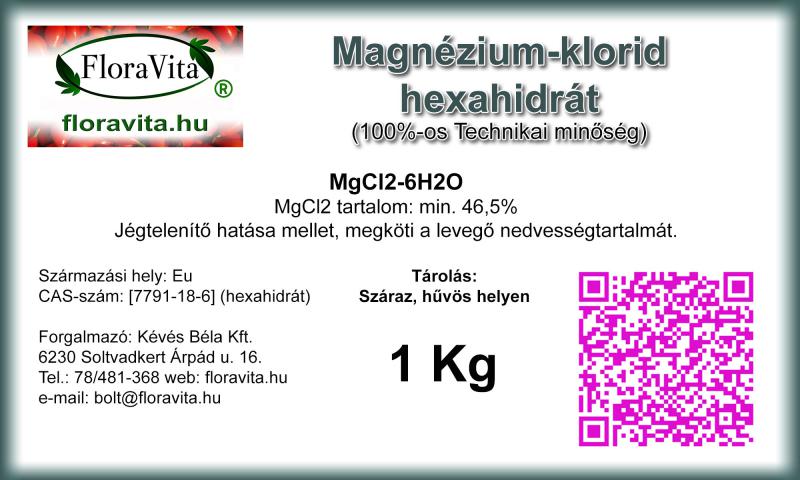 MAGNÉZIUM-KLORID 6-HIDRÁT 1 kg Technikai minőség