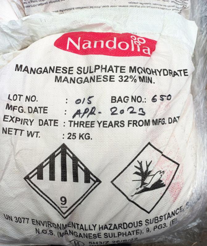 Mangán-szulfát 25 kg-os