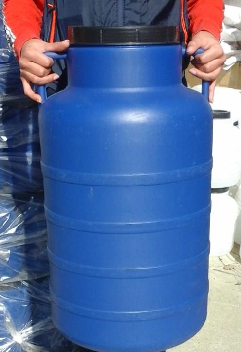 Műanyag hordó 60 l-es kék ballon kék szín csavaros tetővel