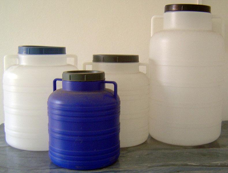 Műanyag hordó fehér 30 l-es füles ballon