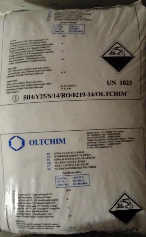 Nátrium-hidroxid pikkelyes NaOH /Lúgkő/ 25 kg zsákban (ár / 1 kg)